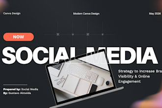 create modern canva social media posts