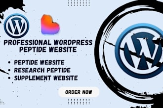 build or migrate peptide and research supplement wordpress store
