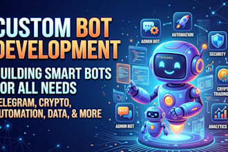 create python bots, telegram bots, ai automation