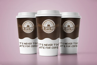 design coffee cup and paper cup for you