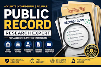 professional public record research, background check, and accurate data lookup