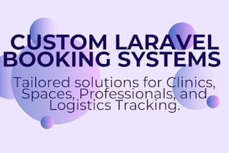 build a booking system with laravel