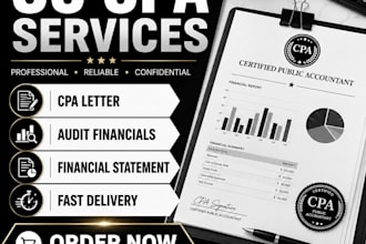 prepare and sign US CPA letter, income verification, comfort and mortgage letter