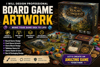 do board game, card game, tabletop game, game illustrator, game assets, art game