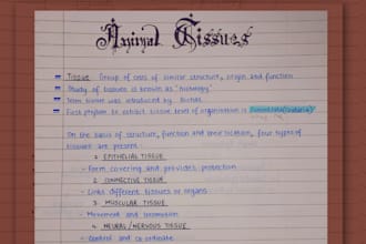 make clear and aesthetic biology notes for students