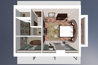 create sketchup 3d models for interiors