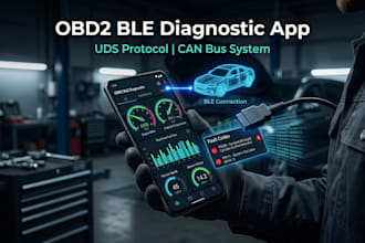 build obd2 ble diagnostic app with uds protocol and can bus system