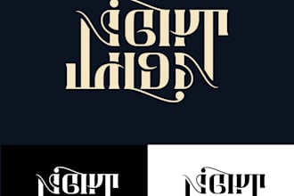 design professional old english calligraphy blackletter logo