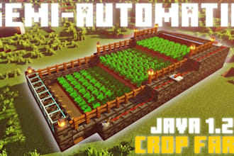 build any automatic farm for you in minecraft java and bedrock edition
