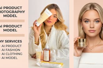 create ai clothing, ai fashion, ai photography product , ai ugc videos ads