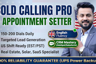 be your expert cold calling agent and appointment setter for US markets