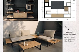 design custom metal furniture and structures
