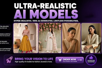 create stunning ai generated models for your product photos