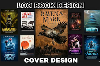 design professional log book for amazon KDP