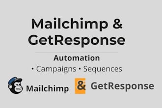 set up mailchimp and getresponse campaigns