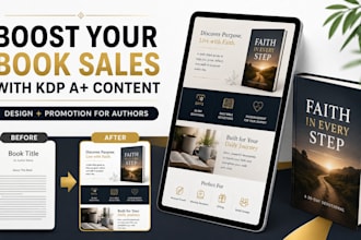 design amazon KDP a plus content book amazon listing images for KDP books