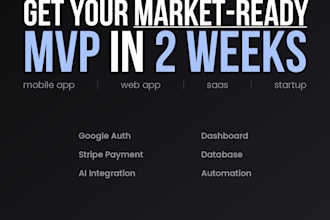 build your app mvp with ai integration, and stripe