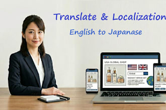 manually translate and localization english to japanese