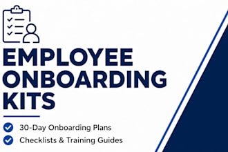 create professional employee onboarding kits and checklists
