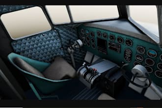 create realistic aircraft cockpit and exterior 3d models for msfs and x plane 12