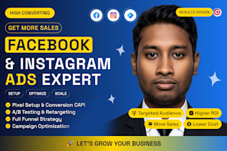 setup, optimize and manage facebook and instagram ads, conversions with fb pixel