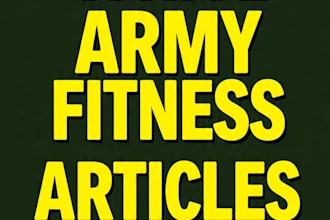 write army style fitness articles with military discipline