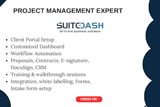 suitedash client portal, suitedash automation, dashboard, workflow, onboarding
