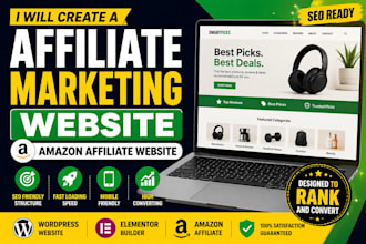 create travel affiliate website or amazon affiliate website in wordpress