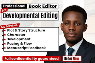 provide developmental editing, structural and book editing for authors