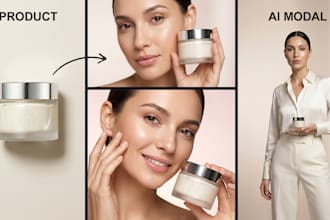 create realistic ai product lifestyle images with models