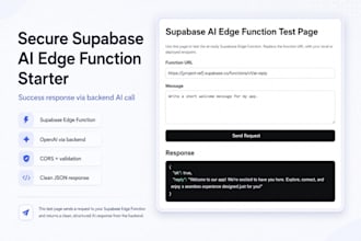build a secure ai API endpoint using supabase edge functions