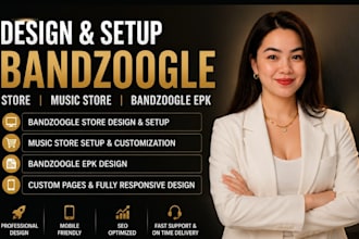 design setup bandzoogle website store music store bandzoogle epk