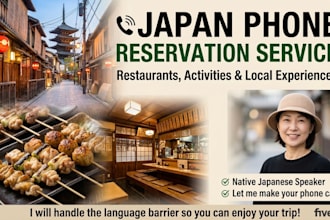 be your japanese virtual assistant for phone reservations