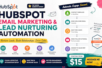 set up hubspot email marketing and lead nurturing automation