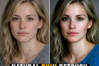 naturally retouch your photo and remove blemishes real skin look