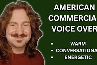 record a professional commercial voice over