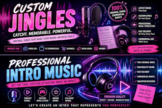 create a professional radio jingle, podcast intro or dj drop