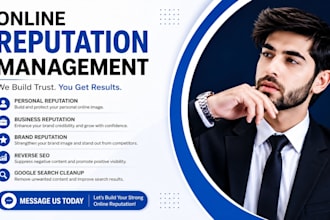 manage your online reputation  service and suppress negative links