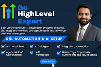 built ghl expert, ghl automation and ai setup, a2p verification, saas configure