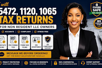 file form 5472 and 1120 for non US resident llc compliance