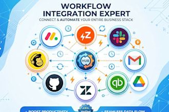 integrate monday zapier slack gmail drive quickbooks zendesk github mailchimp