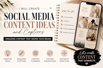 create engaging social media content ideas and captions