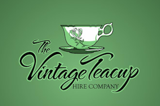 create romantic wedding logo for couples and events