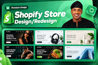 design and redesign shopify store