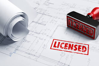adu permit drawing correction and redraw with pe stamp for los angeles ca permit