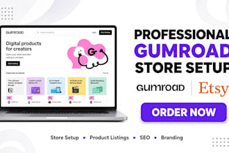 setup gumroad store, gumroad digital product listing, gumroad book promotion seo
