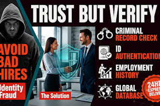 do fast employment background check and identity verification within 24hrs
