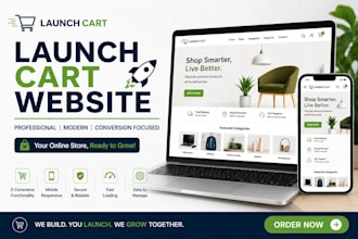 build launch cart website for your fashion store