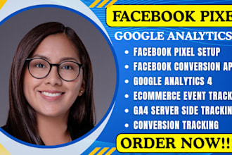 setup facebook pixel ecommerce conversion API, fix meta pixel, gtm ga4 tiktok