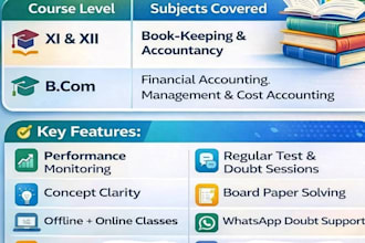 teach accountancy subject for class 11 and 12